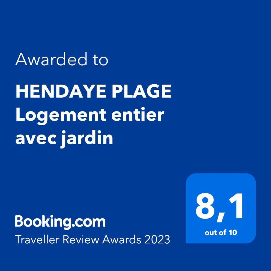 Apartmán Hendaye Plage Logement Entier Avec Jardin Exteriér fotografie
